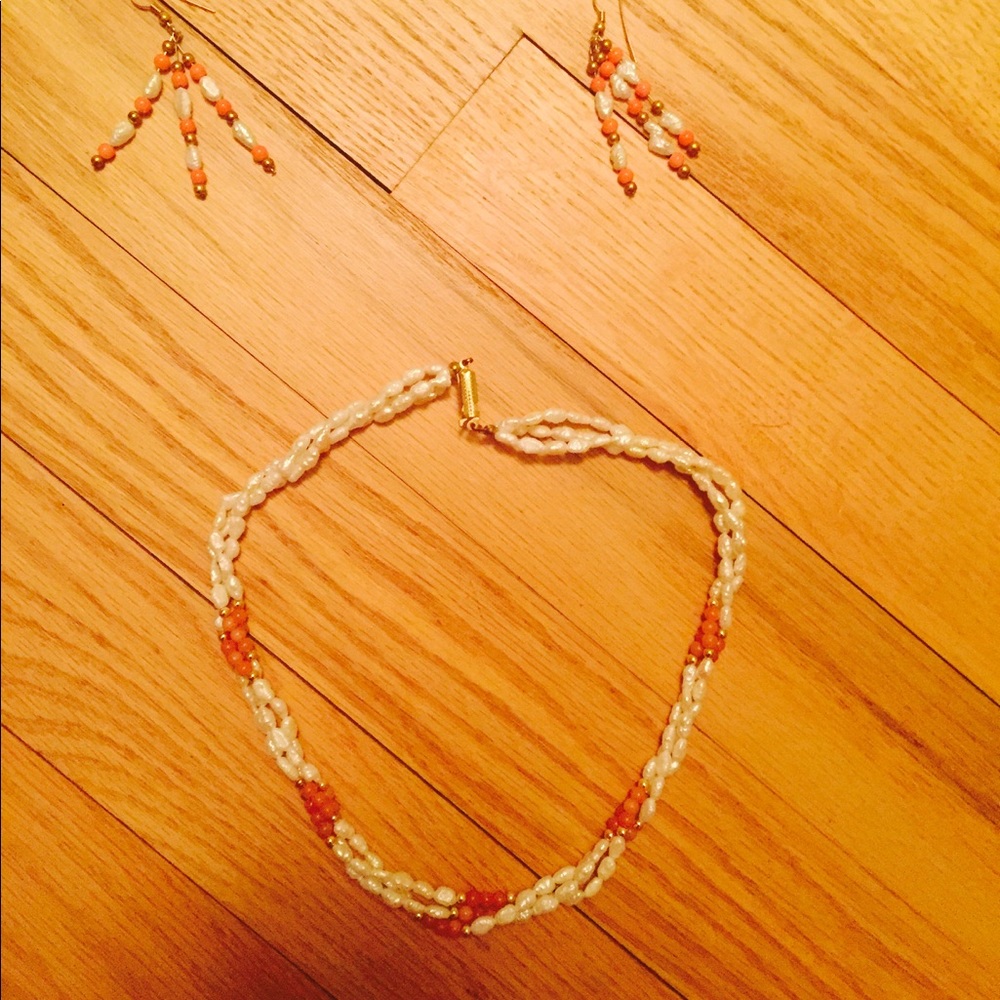 Vintage Freshwater Pearl and Coral Jewelry 🐚 - Picture 2 of 3